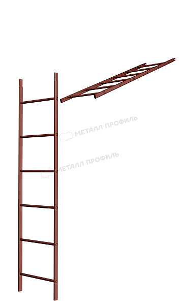 Лестница кровельная стеновая дл. 1860 мм без кронштейнов (3011) ― где заказать в Иркутске? У нас!